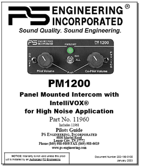 PM1200 Intercom Manual